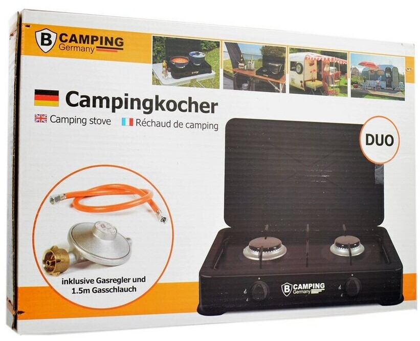 Kochfeld Gasherd 2 flammig Gaskocher Campingherd Campingkocher mit