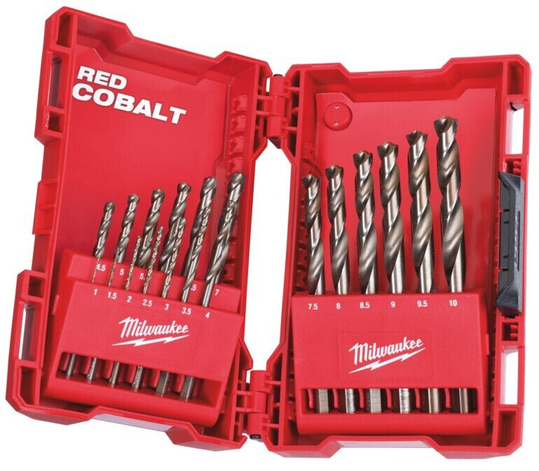 Milwaukee Red Cobalt HSS-G Metal drill set (19 pcs.) 4932352470