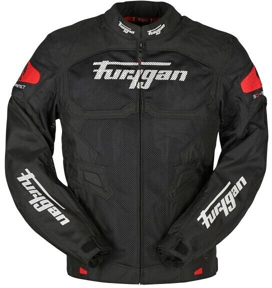 Furygan Blouson Atom perforé noir/rouge