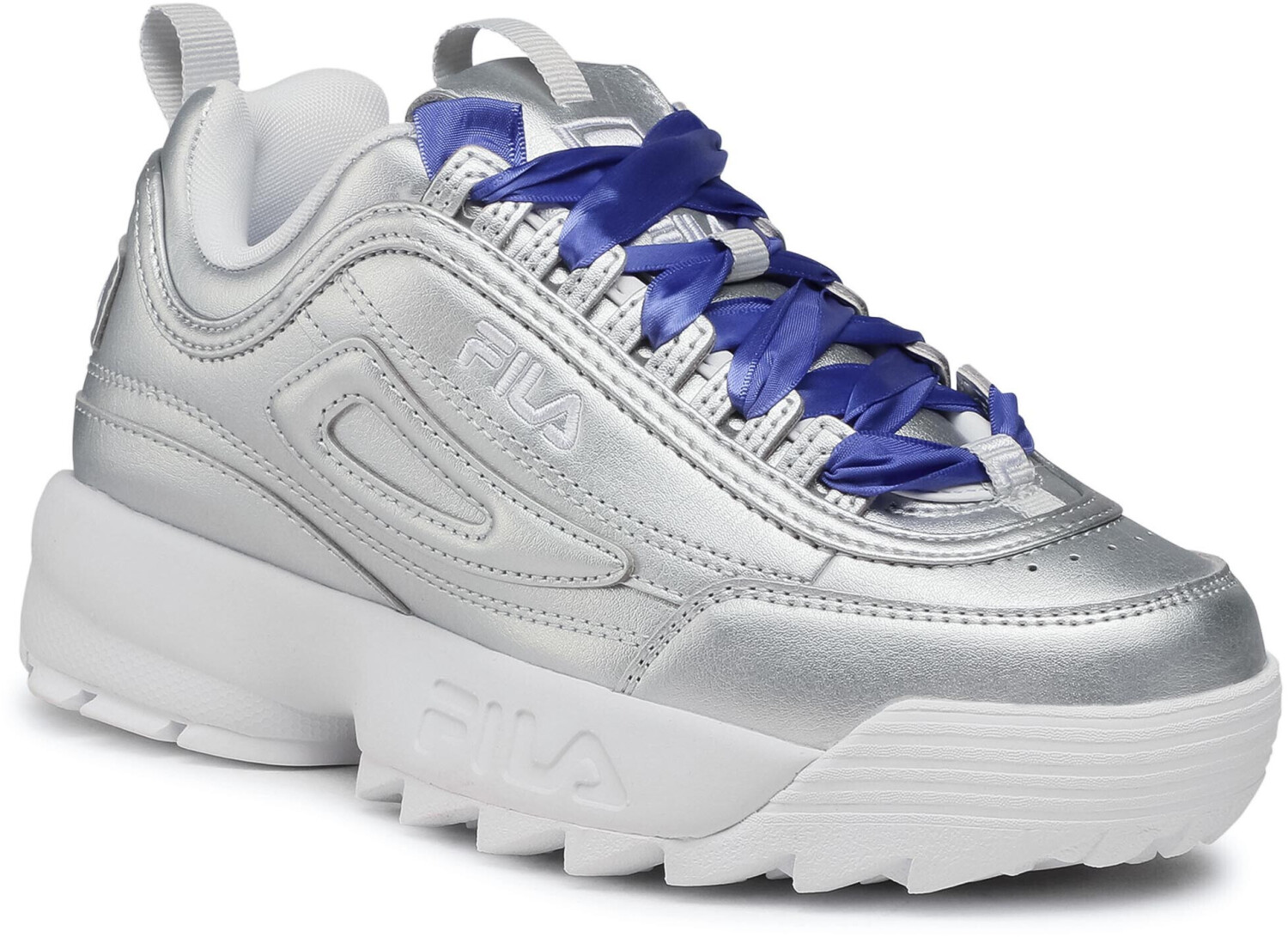 Fila Disruptor Low Wmn silver blue a 96 00 oggi Migliori prezzi