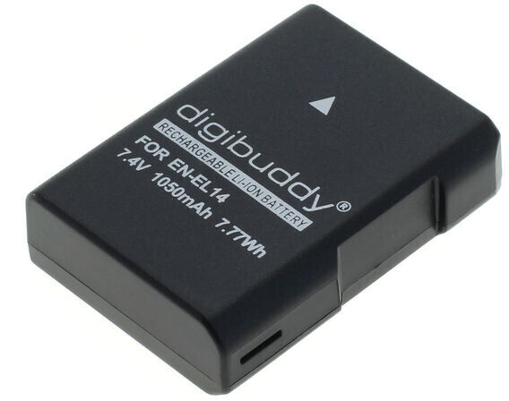 digibuddy Replacement Battery for Nikon EN-EL14a (1050mAh)
