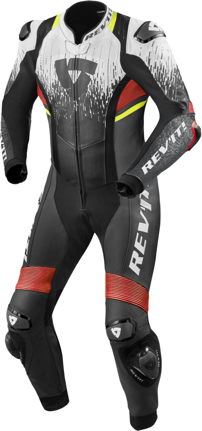 REV'IT! Quantum 2 (1pc.) white/red