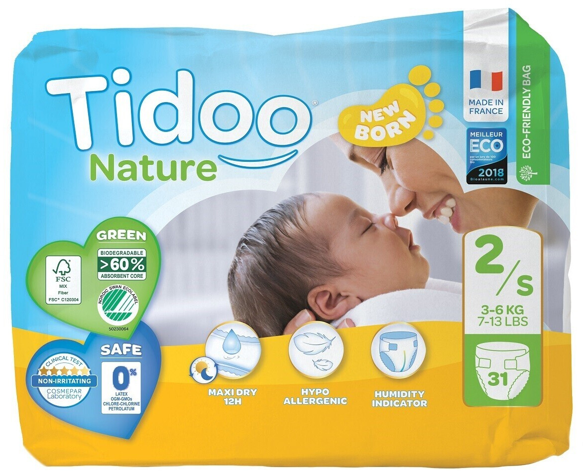 Tidoo Nature T2 (3-6 kg) 31 couches