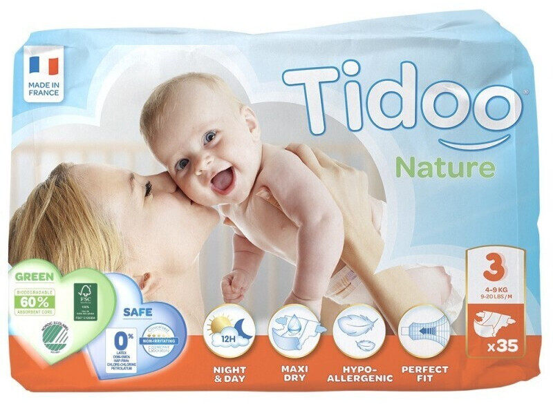 Tidoo Nature T3 (4-9 kg) 27 couches