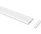 Interdeco Aluminium Vorhangschiene 1-/2-läufig weiß Slimline 400cm (geteilt) (1520003-4032)