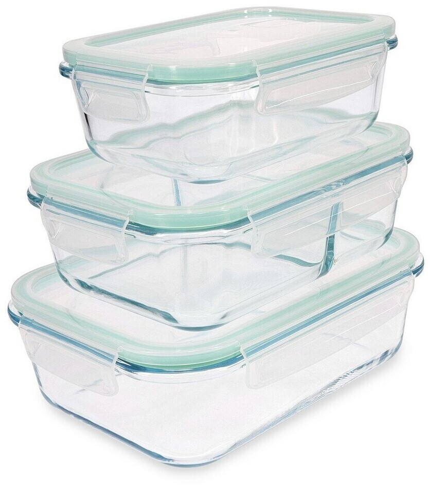 kwmobile Glass Airtight Container Set