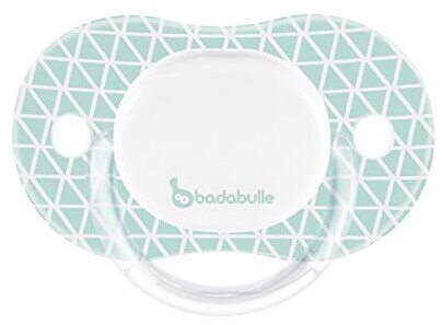Badabulle Rotatable Baby Dummy 12-36 months graphic lines turquoise/blue