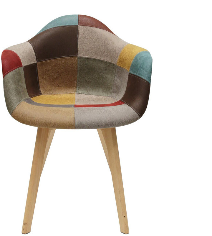The home deco factory Fauteuil patchwork Louisiane