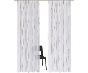 my home Dimona 140x145cm mit Kräuselband weiß/silber/grau ab 10,99 € |  Preisvergleich bei | Gardinen-Sets