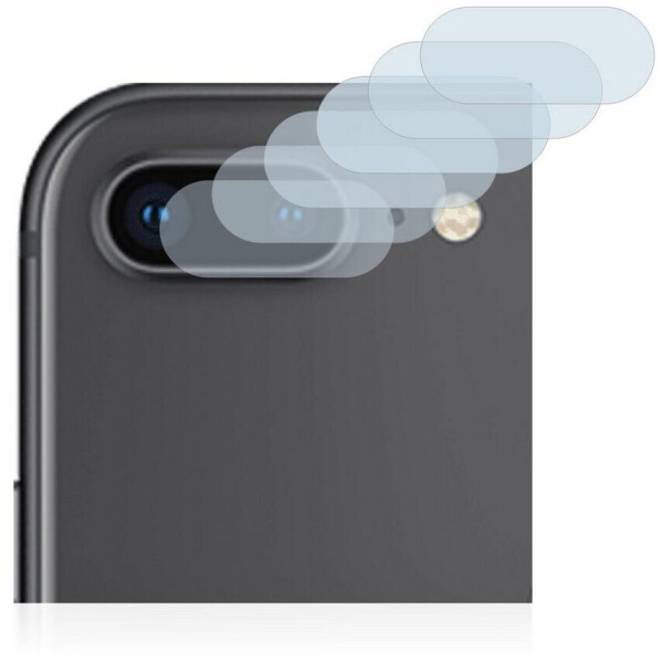 Savvies 6X Schutzfolie für Apple iPhone 8 Plus (nur Kamera) Displayschutz-Folie Ultra-transparent