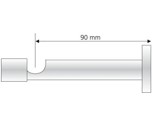 Liedeco Träger Gardinenstangen mit Schraubkappe für Gardinenstangen 16 mm  silberfarben (94946324) ab 12,99 € | Preisvergleich bei