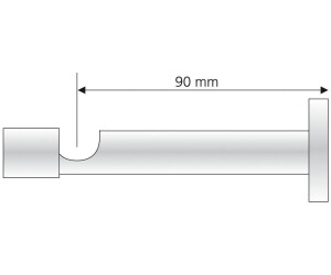 Liedeco Träger Gardinenstangen mit Schraubkappe für Gardinenstangen 16 mm  silberfarben (97895125) ab 12,99 € | Preisvergleich bei | Gardinenstangenhalter