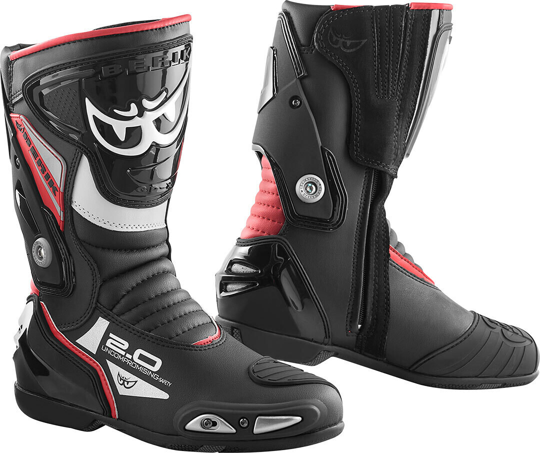 Photos - Motorcycle Boots Berik Shaft 2.0 black/red 