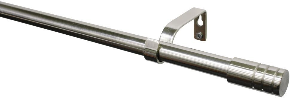 Gardinia Gardinenstange Zylinder edelstahloptik (30950) ab bei 16mm ausziehbar 120-210cm | 17,59 € Preisvergleich