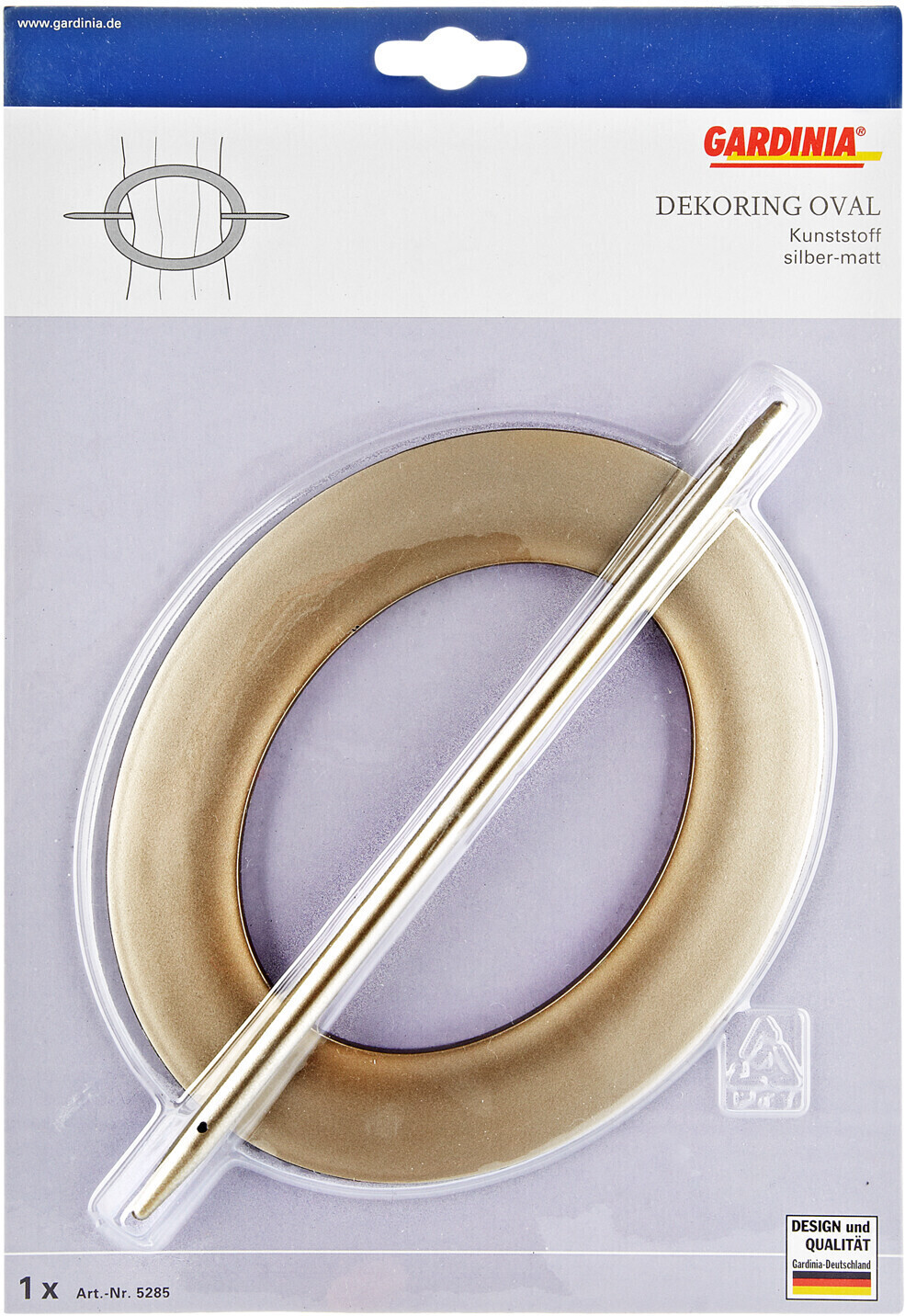 Gardinia Raffhalter oval silber-matt (5285) ab 5,99 € | Preisvergleich bei