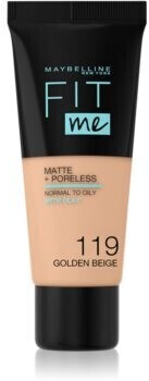 Gemey Maybelline Maybelline Fit Me! Matte+Poreless Foundation 119 Golden Beige (30ml)