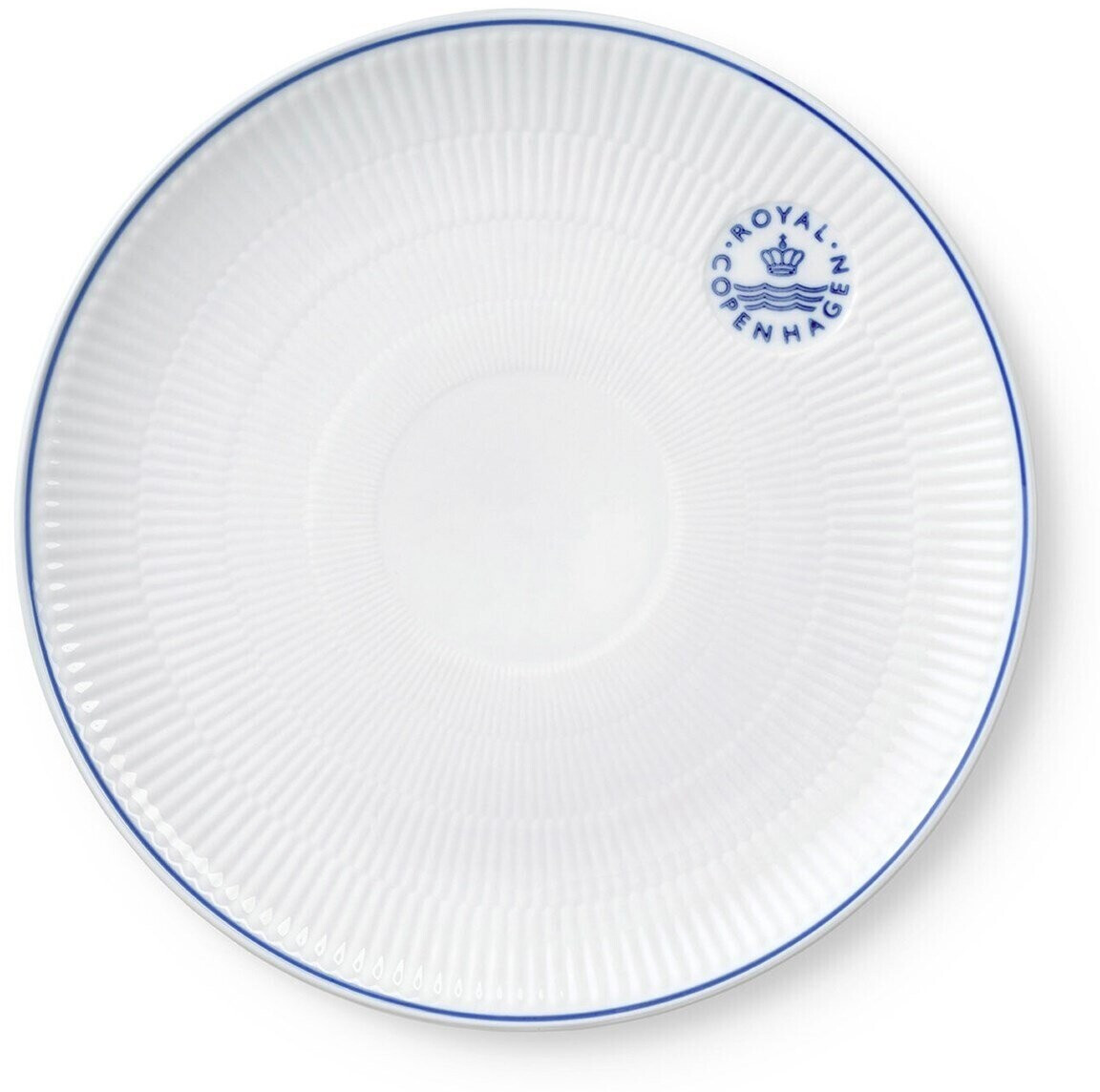 Royal Copenhagen Blueline coupe plate 27 cm white-blue