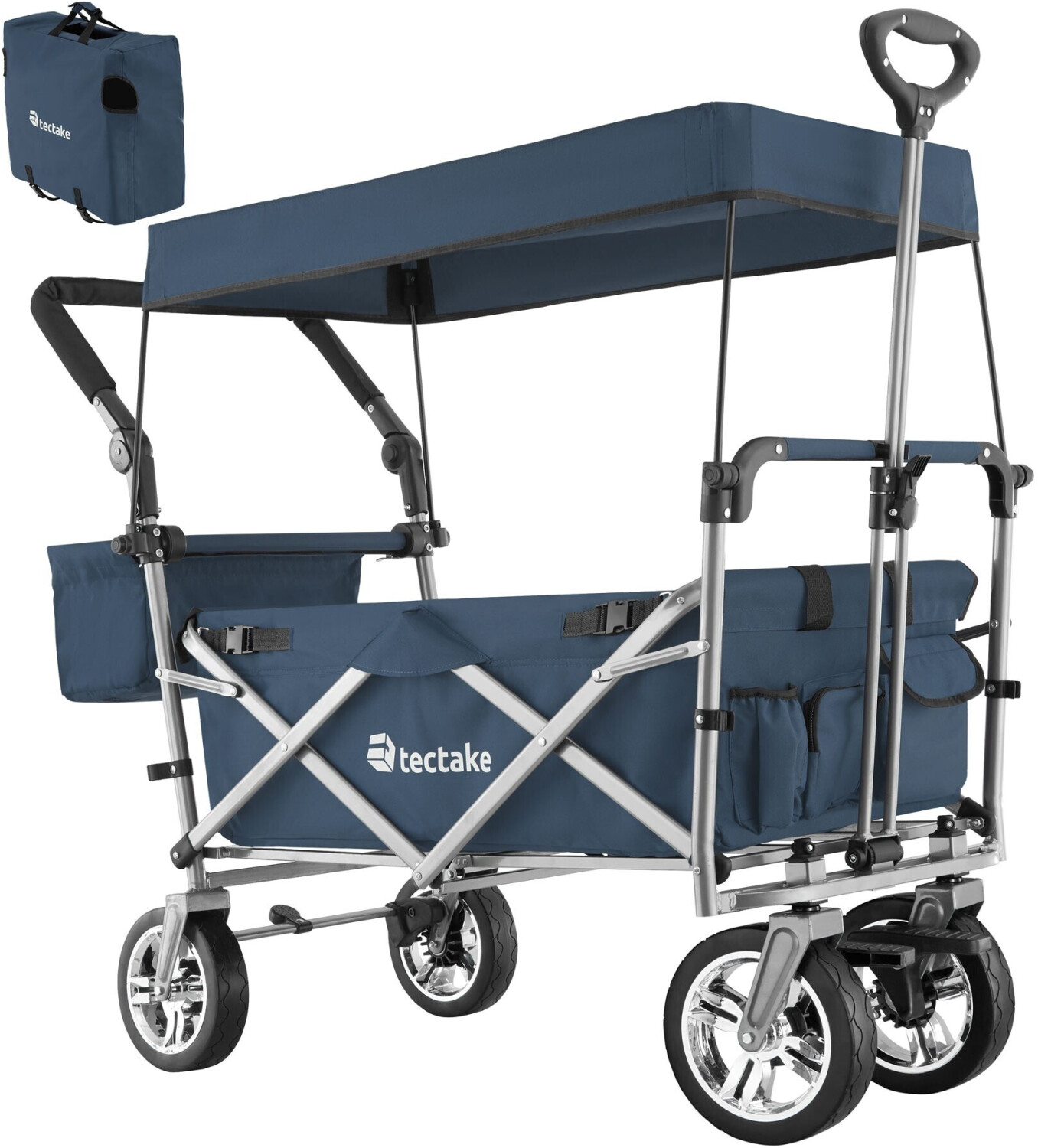 TecTake Foldable Wagon Nico blue