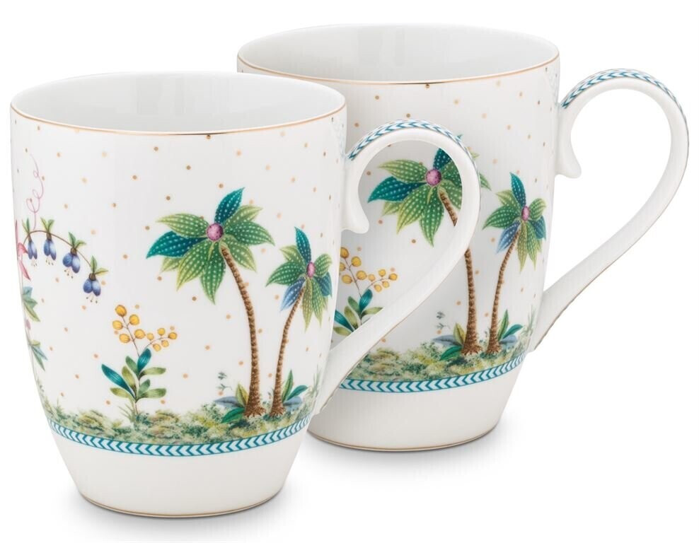 PiP Studio Jolie Cup Dots Gold 350 ml (Set of 2)