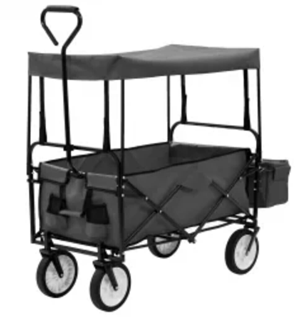 vidaXL Foldable Handcart with Canopy