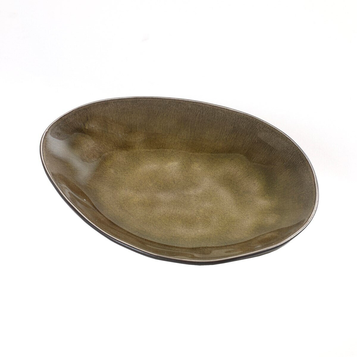 Serax Pure oval plate small Green