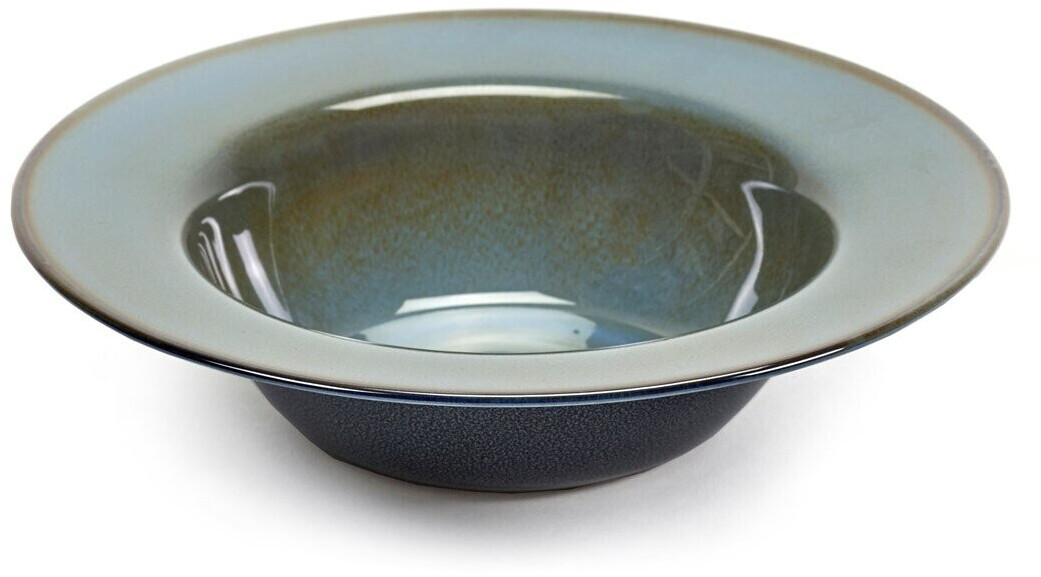 Serax Terres de Rêves deep plate 21,3 cm Blue grey-dark blue