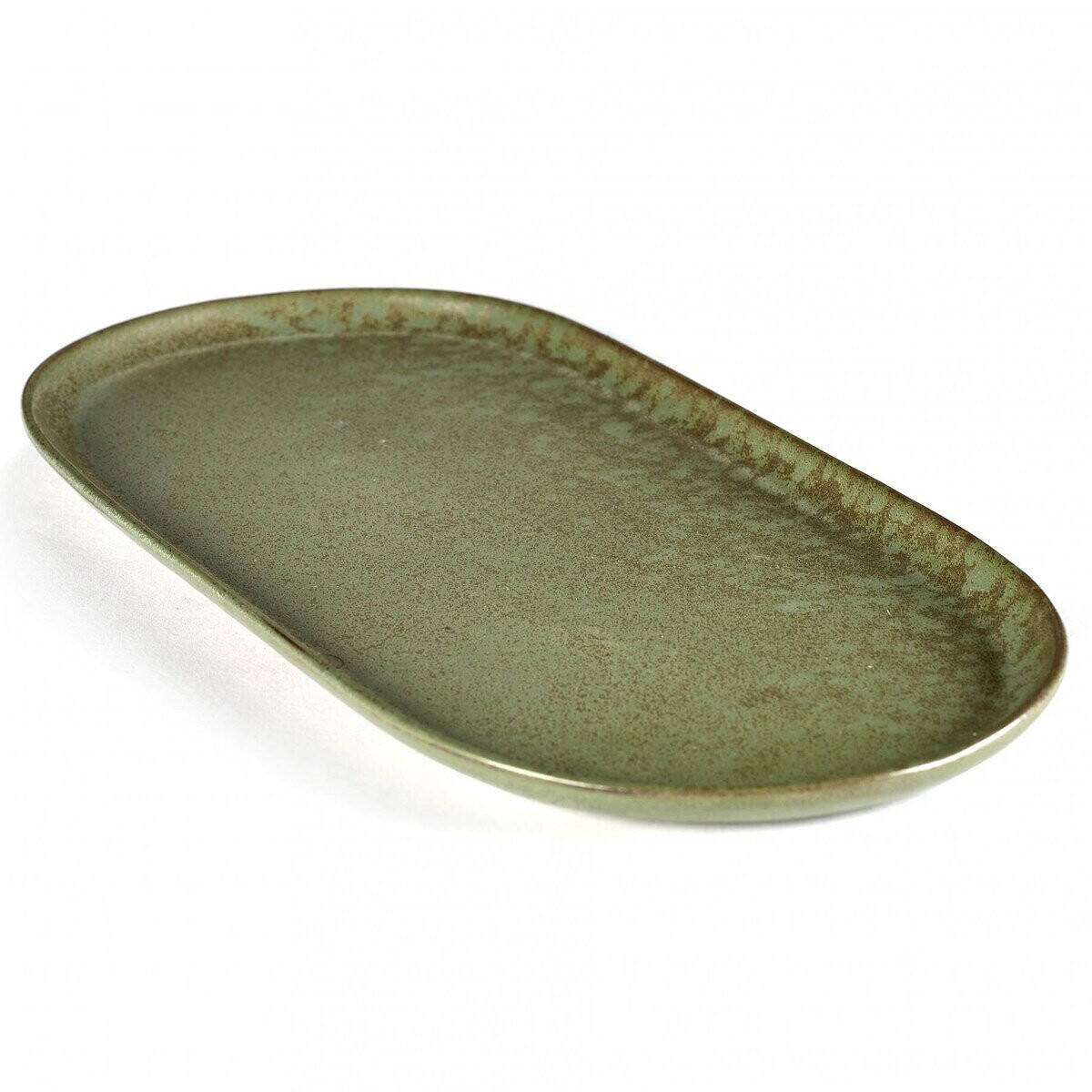 Serax Surface tapas plate 17 x 35,5 cm Camogreen