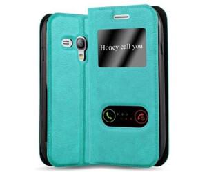 Cadorabo Hulle Fur Samsung Galaxy S3 Mini In Mint Turkis Handyhulle Mit Magnetverschluss Standfunktion Und 2 Sichtfenstern Ab 11 99 Preisvergleich Bei Idealo De