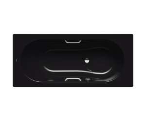 Kaldewei Vaio Set Star 160 x 70 x 42 cm schwarz Antislip, mit Perl-Effekt, für Griffmontage (233730003701)