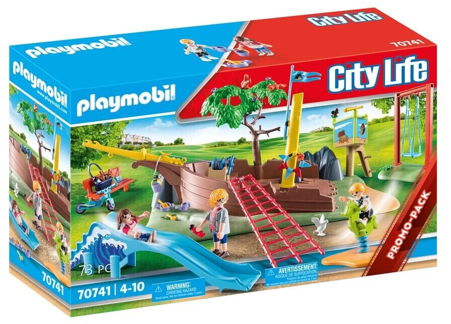 Parc de jeux et enfants - City Life - 70281 PLAYMOBIL : la boîte à Prix  Carrefour