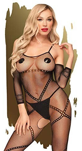 Penthouse Under arrest Ouvert Bodystocking black