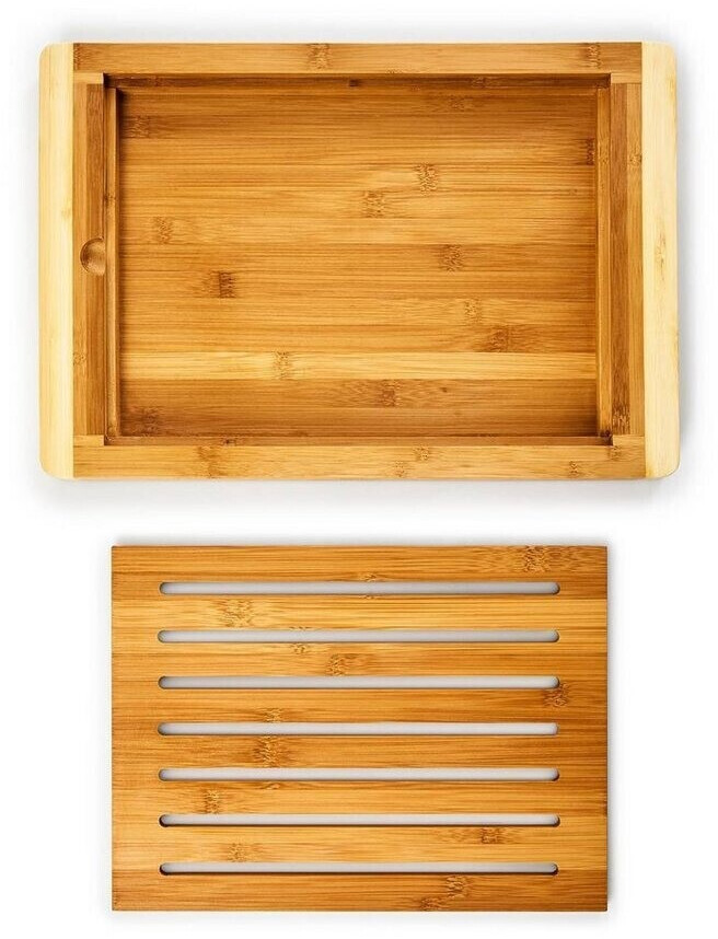 Bambuswald Bamboo Bread Board with Crumb Pocket