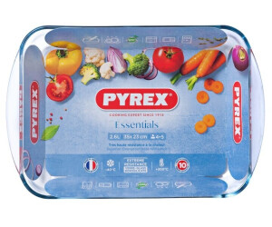 Pyrex® Color's Plat rectangulaire en verre 33x22 cm