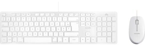 Novodio Touch Keyboard pour Mac blanc (FR) + souris