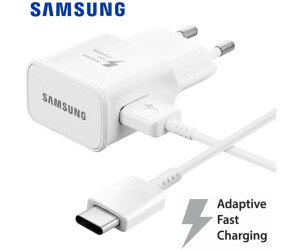 Samsung Chargeur rapide noir 15 watts Adaptative Fast Charging EP-TA200 +  câble 120 cm Type C pas cher 