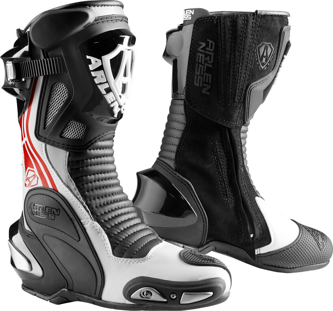 Photos - Motorcycle Boots Arlen Ness Pro Shift 2 black/white/red 