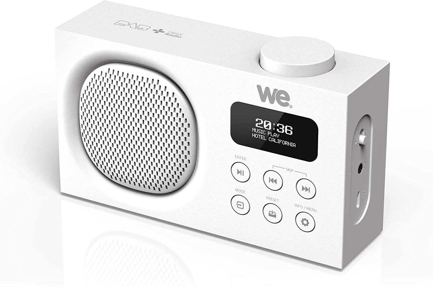 WE Radio Portable Dab/Dab+/FM blanc