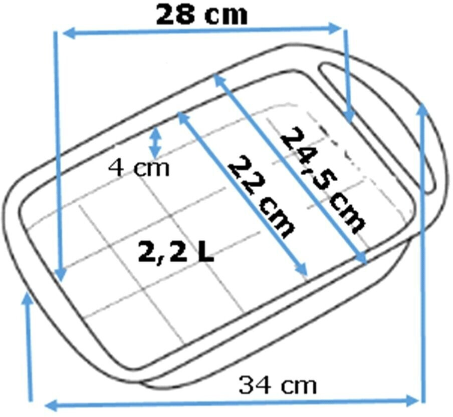 Moule carré à brownie 22,8 x 22,8 cm - Moule anti-adhesif