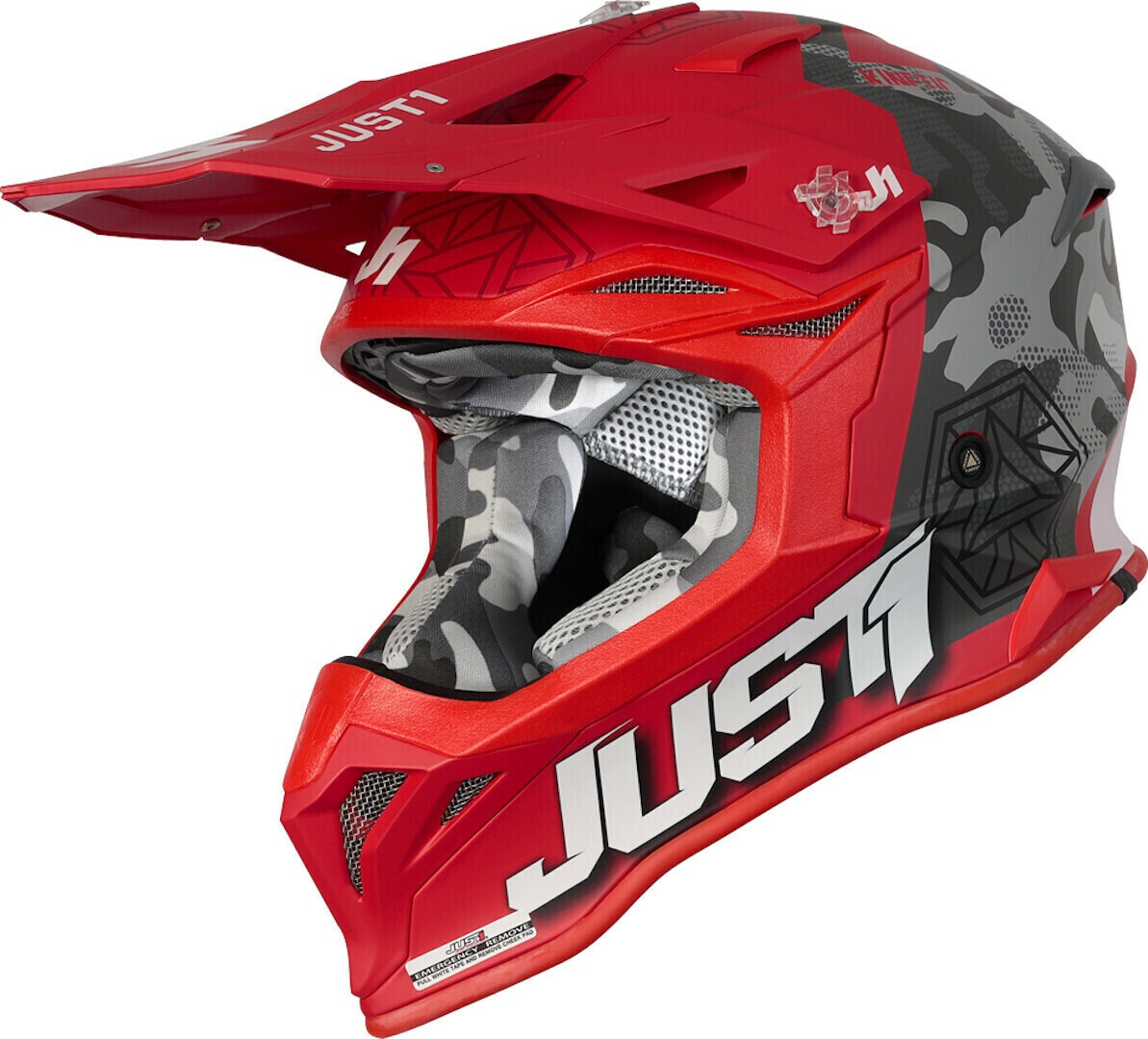 JUST J39 Kinetic Cmao Black/Grey/Red Matt