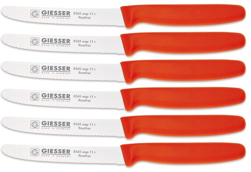 Giesser Tomato Knife Set 6 pcs red