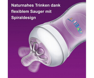 Nuckelflasche Philips Avent Flasche Naturnah 260 ml Blau Baby Fläschchen Neuware 
