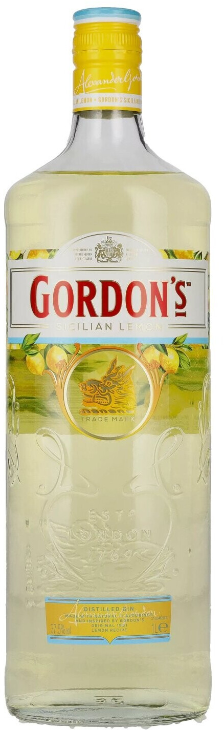 Gordon\'s Sicilian Lemon 1l bei Distilled 37,5% Gin 16,90 ab | € Preisvergleich