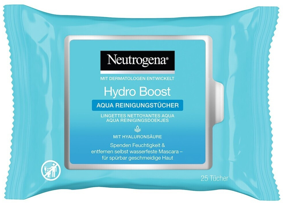 Photos - Other Cosmetics Neutrogena Hydro Boost Aqua Cleansing Wipes  (25pcs.)