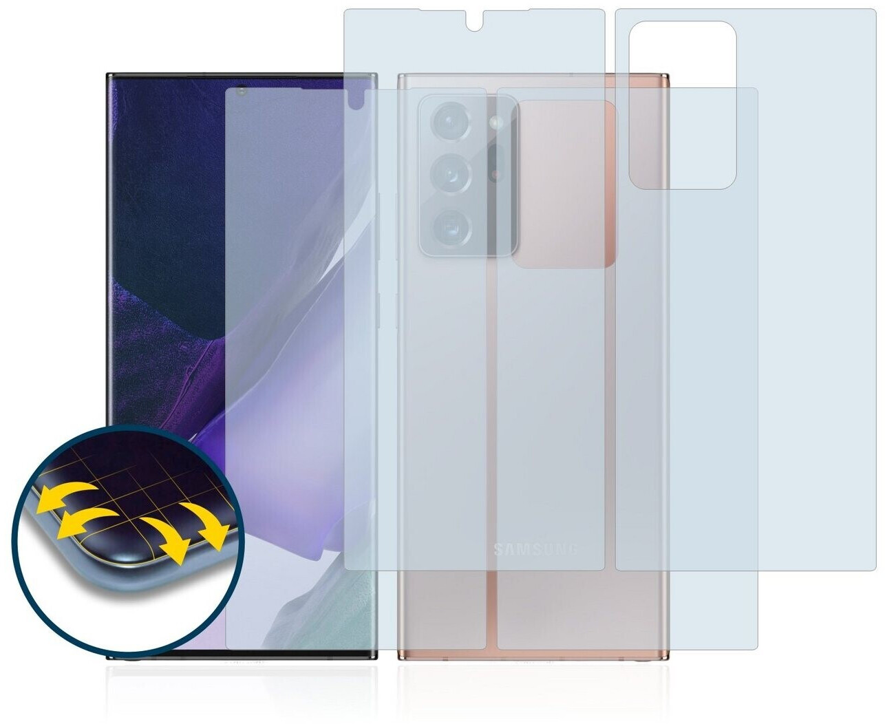 2x BROTECT Schutzfolie für Samsung Galaxy S24 Ultra (Rückseite