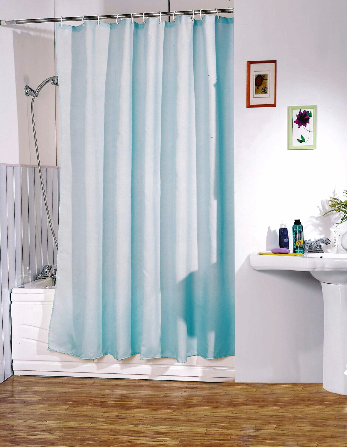MSV France shower curtain blue
