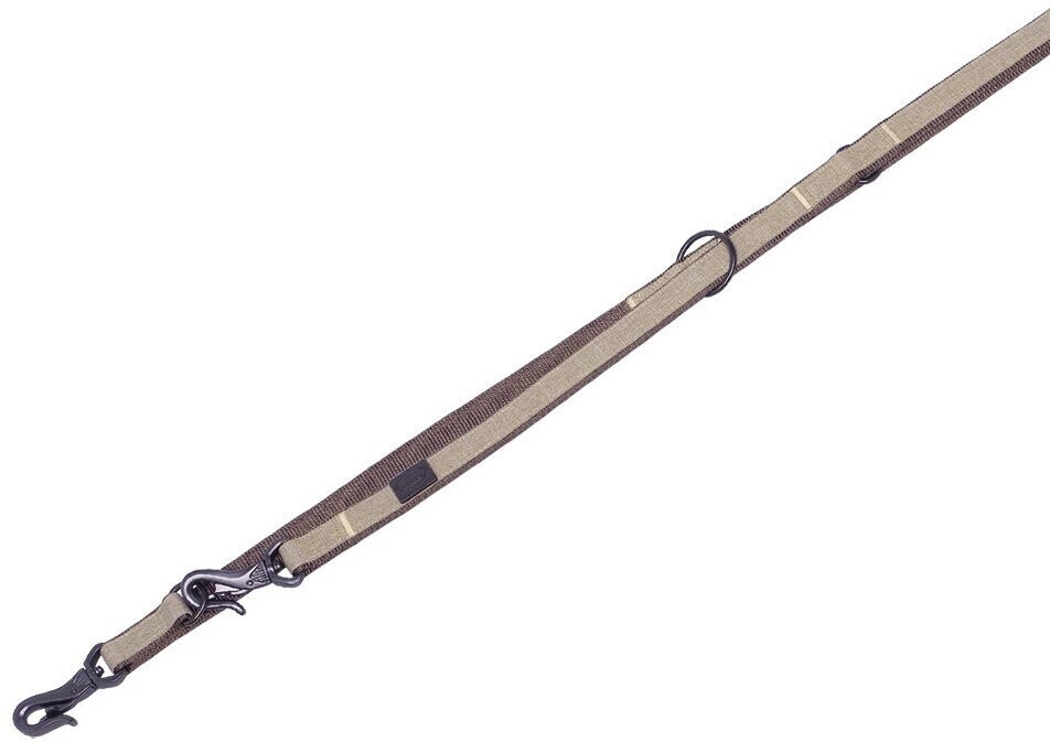 Nobby Dog Leash Linen Deluxe Brown 200cm 16mm