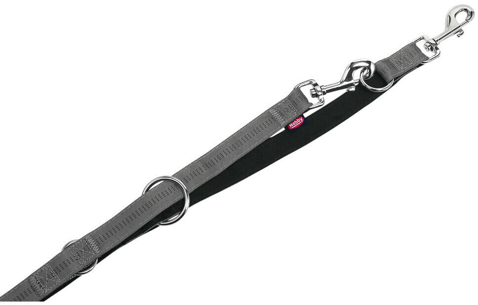 Nobby Dog Leash Soft Grip Deep Grey/Black 200cm 15mm