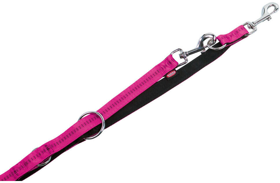 Nobby Dog Leash Soft Grip fuchsia/Black 200cm 15mm