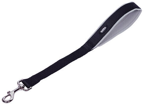 Nobby Short Dog Leash Classic Preno hellGrey 45cm 25/30mm