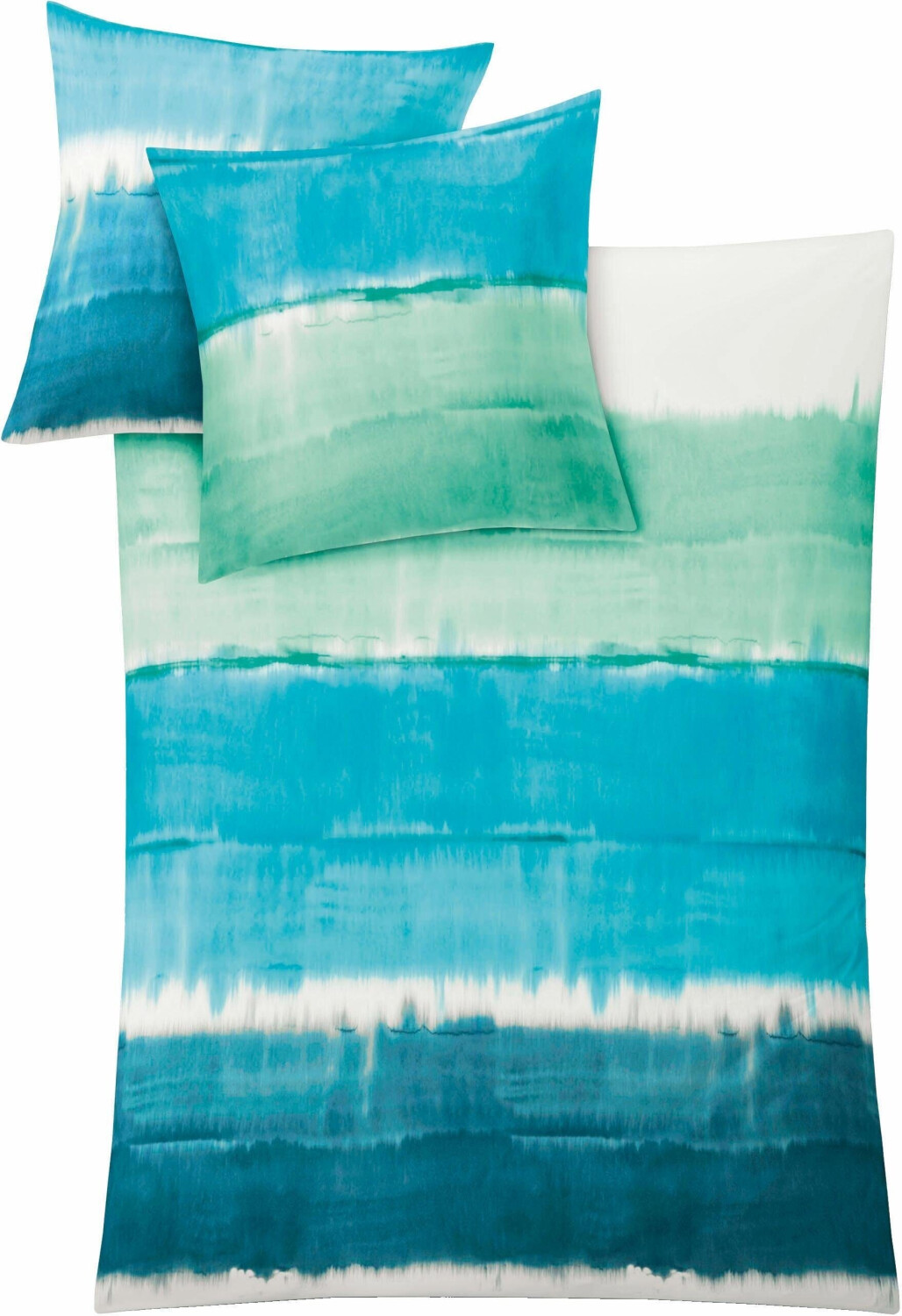 Kleine Wolke Long beach stripes 80x80+155x220cm blue